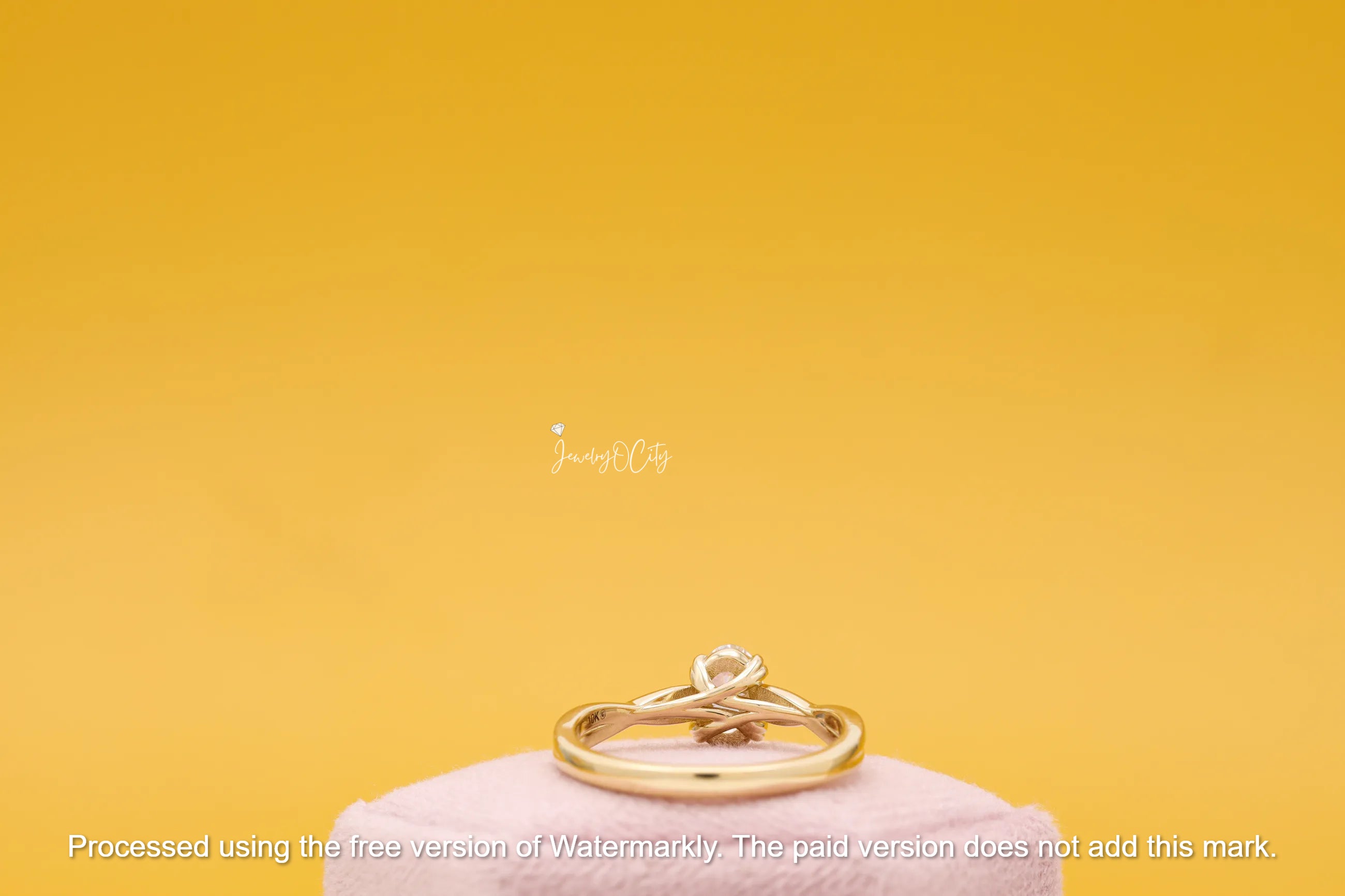 2.50Ct Oval Cut Diamond Solitaire Twisted Engagement Ring For Her