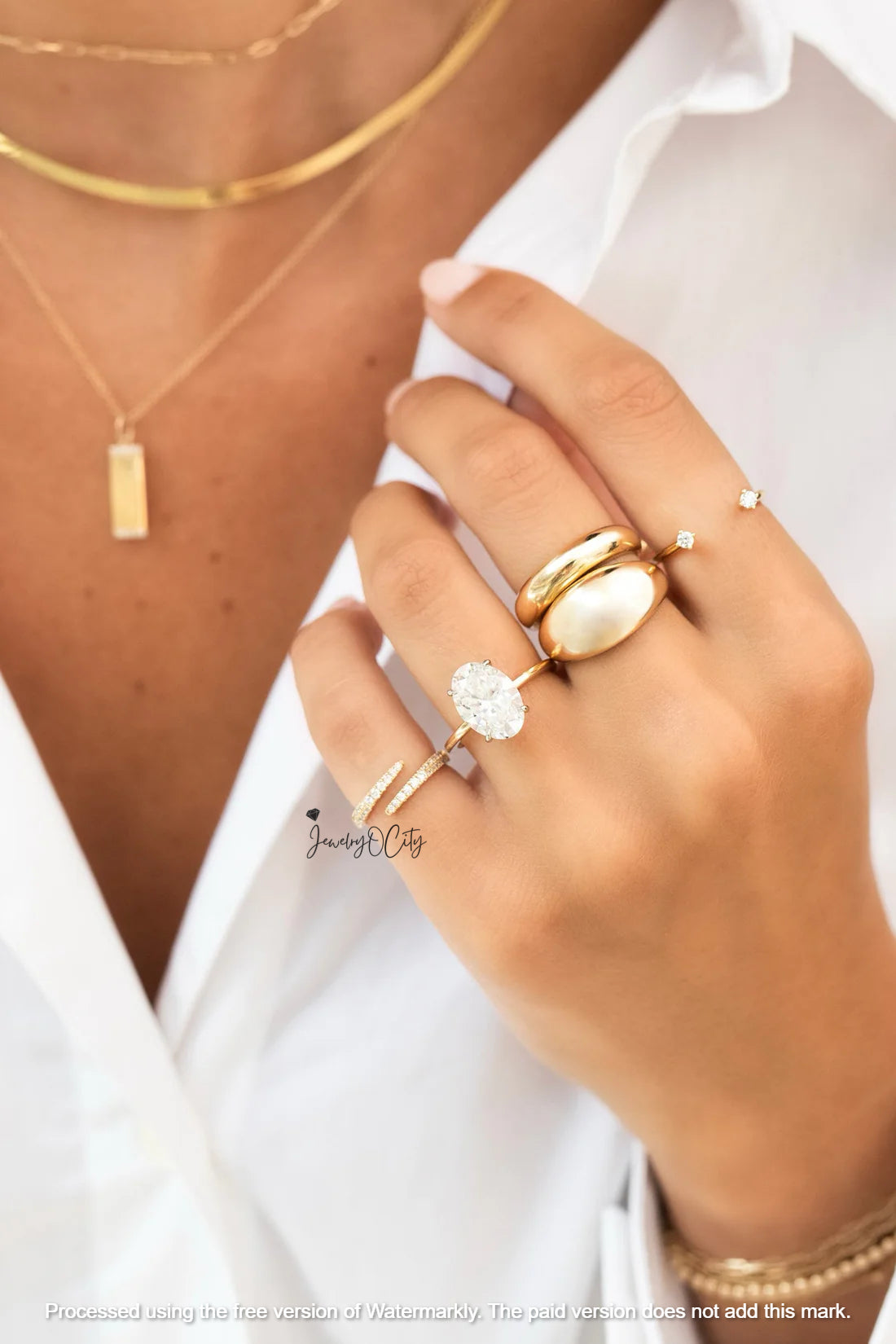 1.60Ct Round Cut VVS1 Diamond Wrap Ring For Her