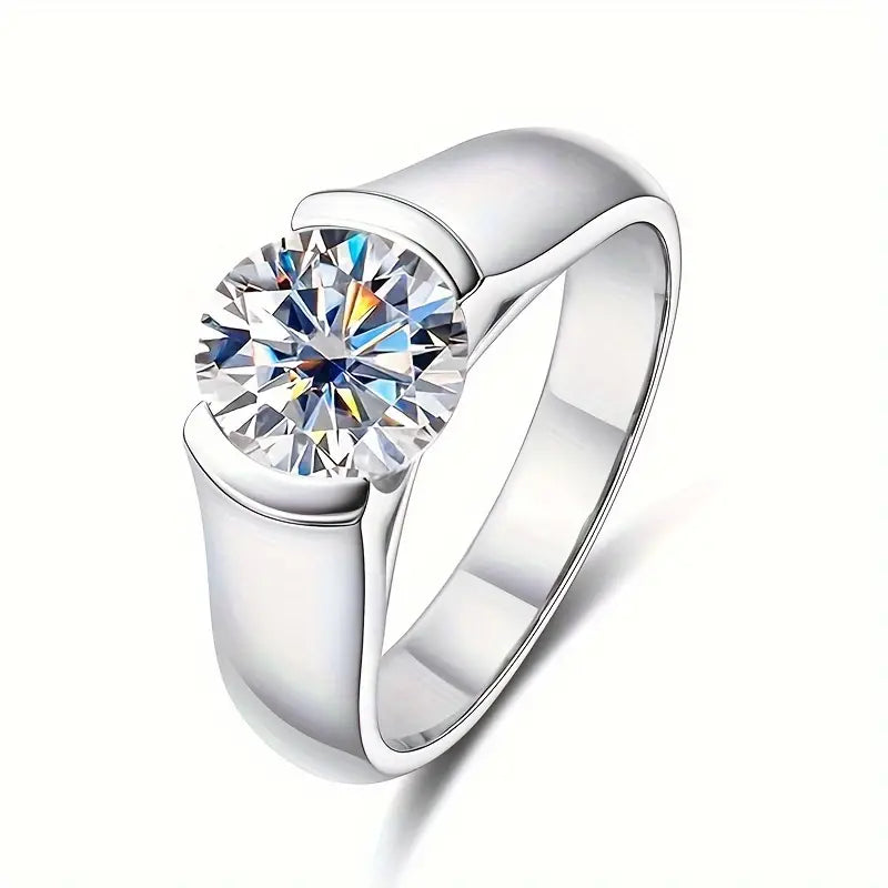 3Ct Round Cut VVS1 Diamond Women's Engagement Ring