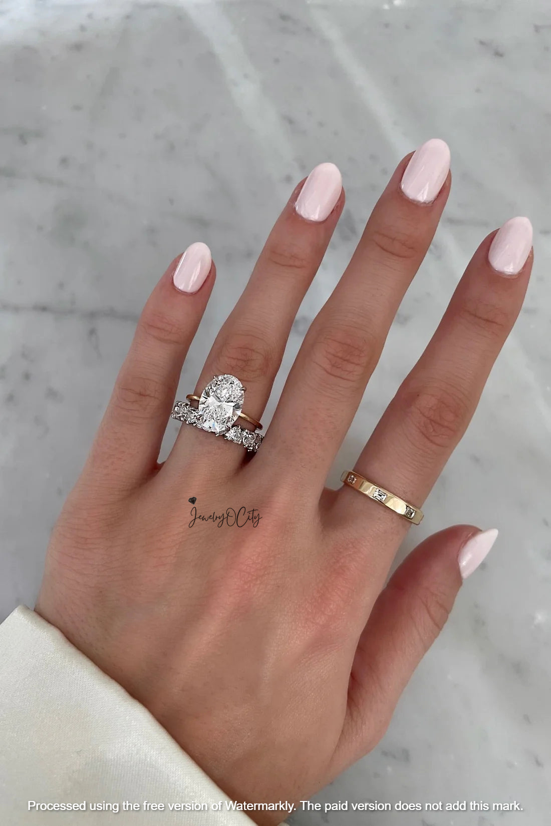 2.60Ct Heart Cut Full Eternity Diamond Engagement Band For Her