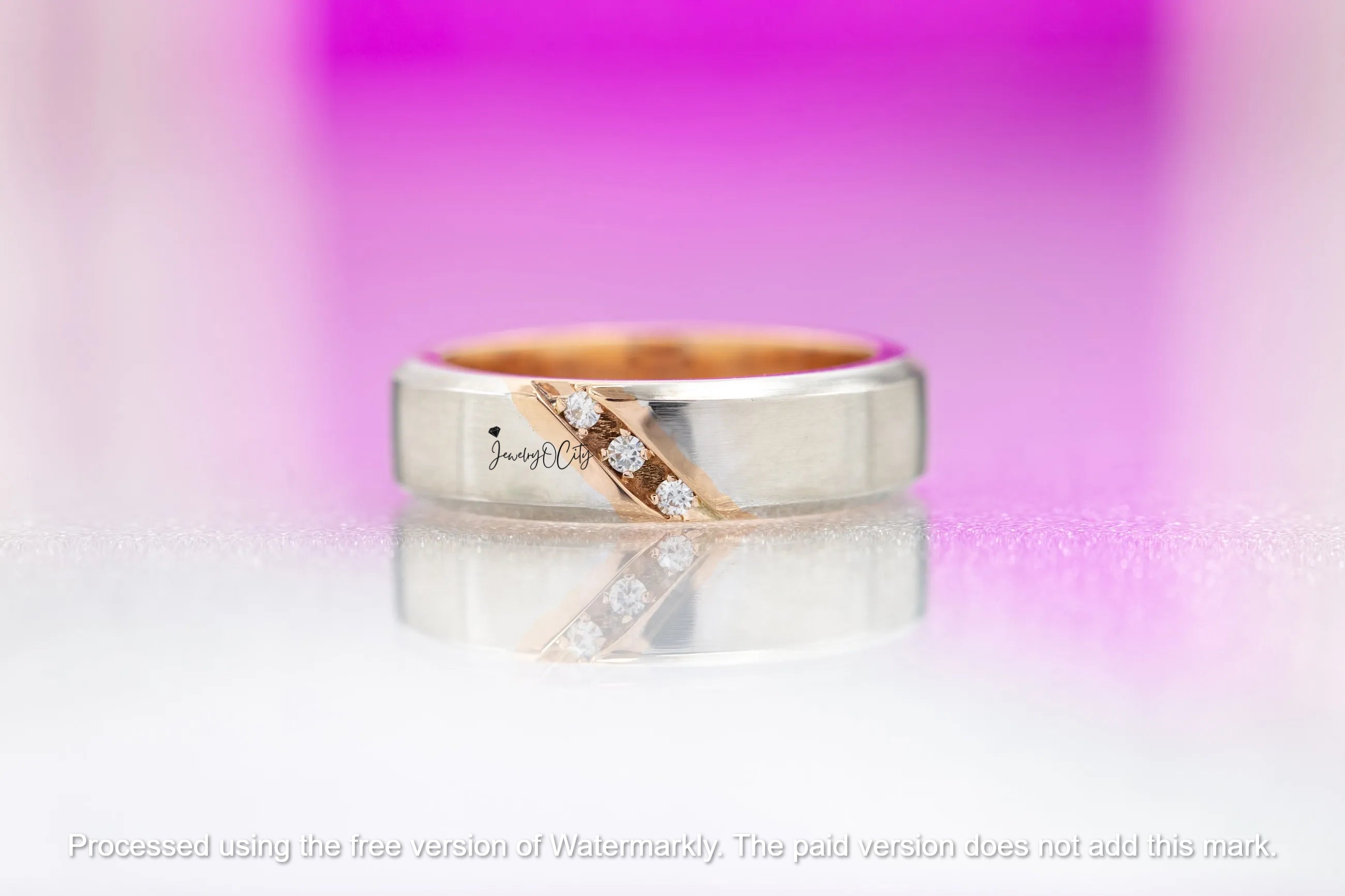 1.20CT Three Stone Diamond  Men's Anniversary Band