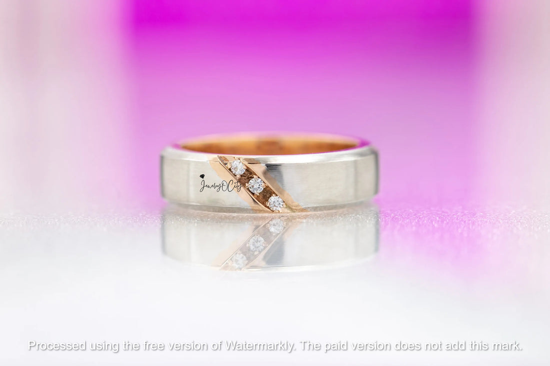 1.20CT Three Stone Diamond  Men's Anniversary Band