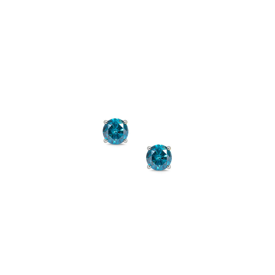 Blue diamond earrings for women