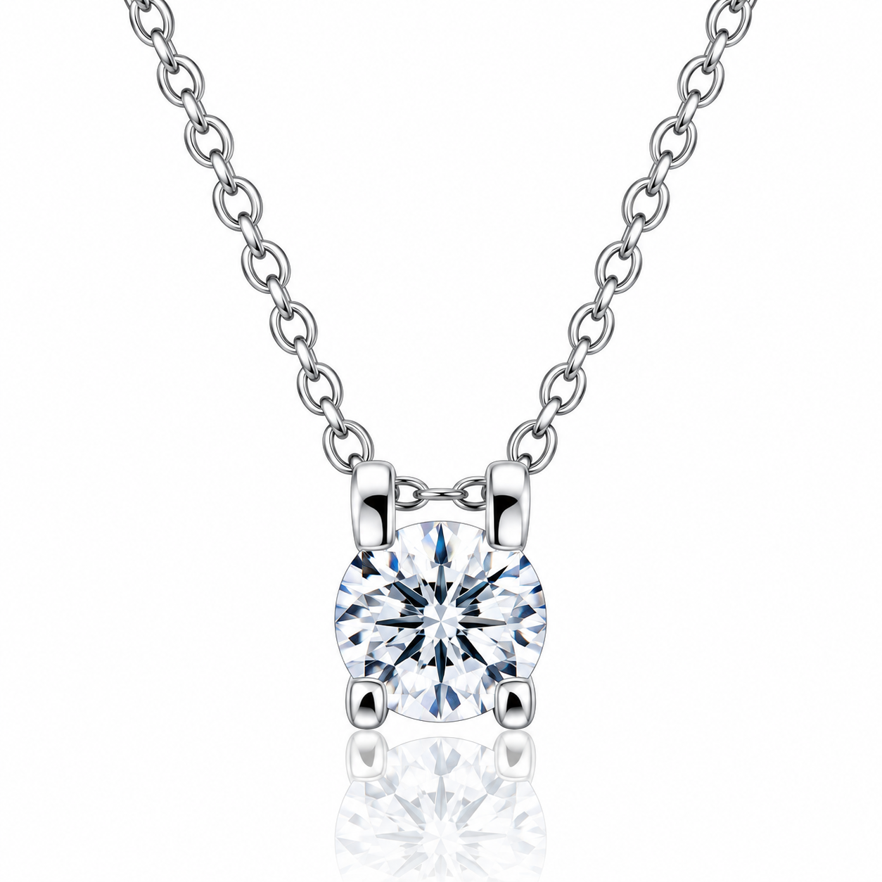 Diamond Solitaire Floating Pendant