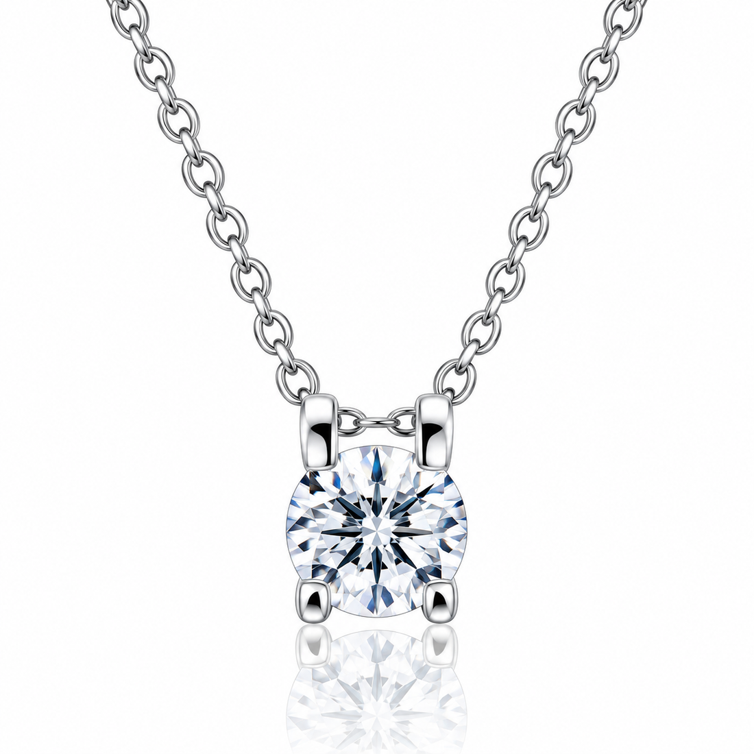 Diamond Solitaire Floating Pendant