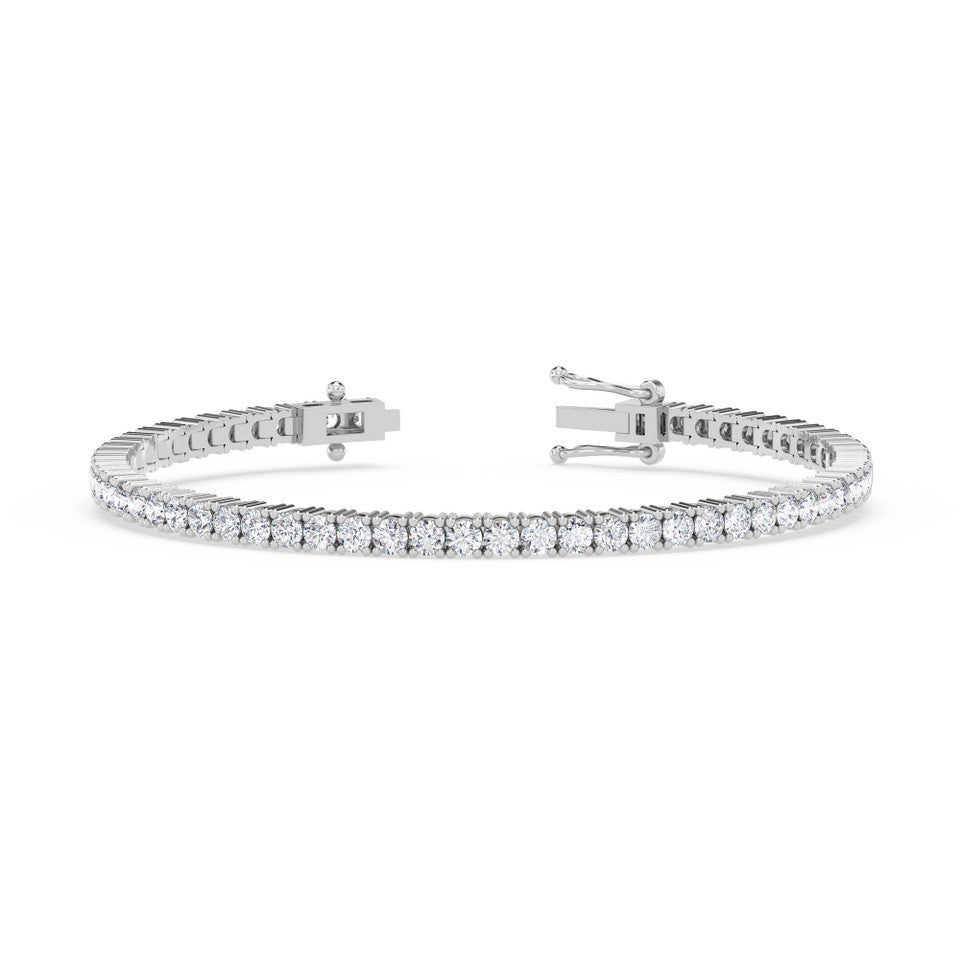 Diamond alternative tennis bracelet