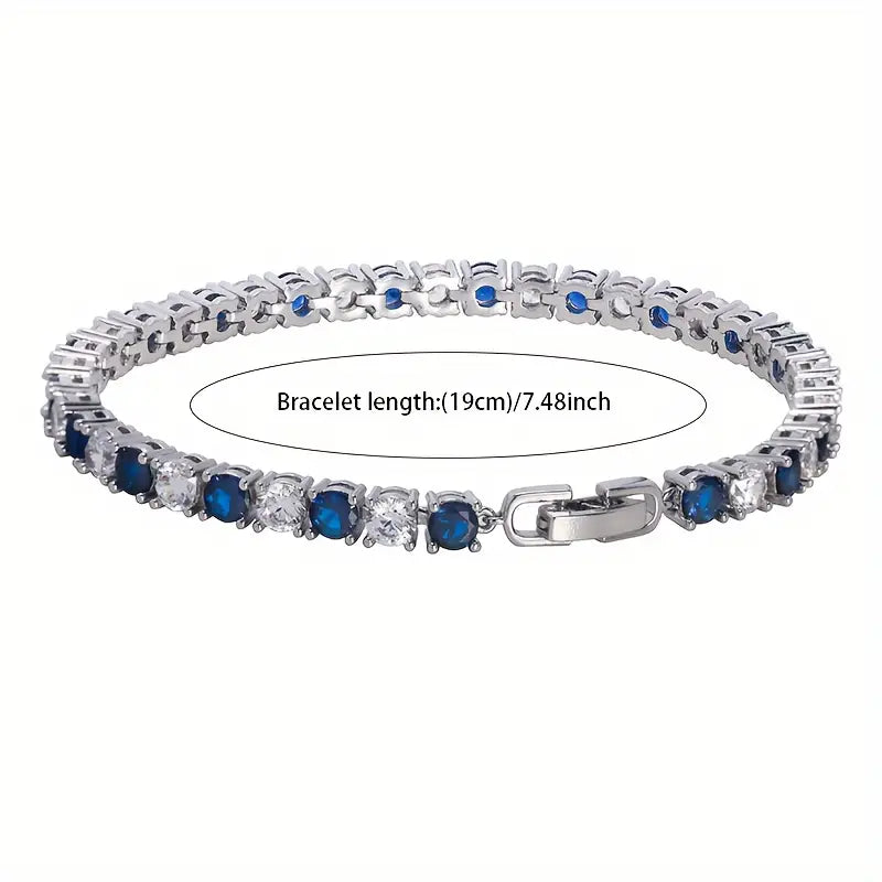 Diamond and sapphire luxury bracelet