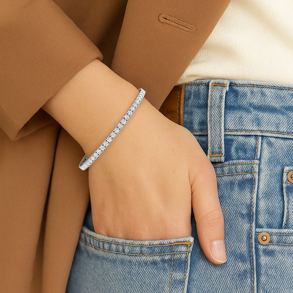 Elegant tennis bracelet for women