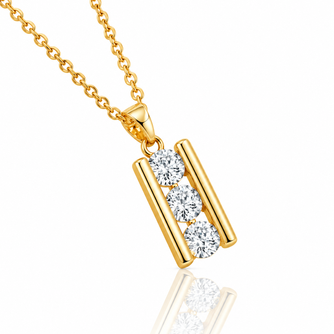 Past Present Future Vertical Bar Pendant