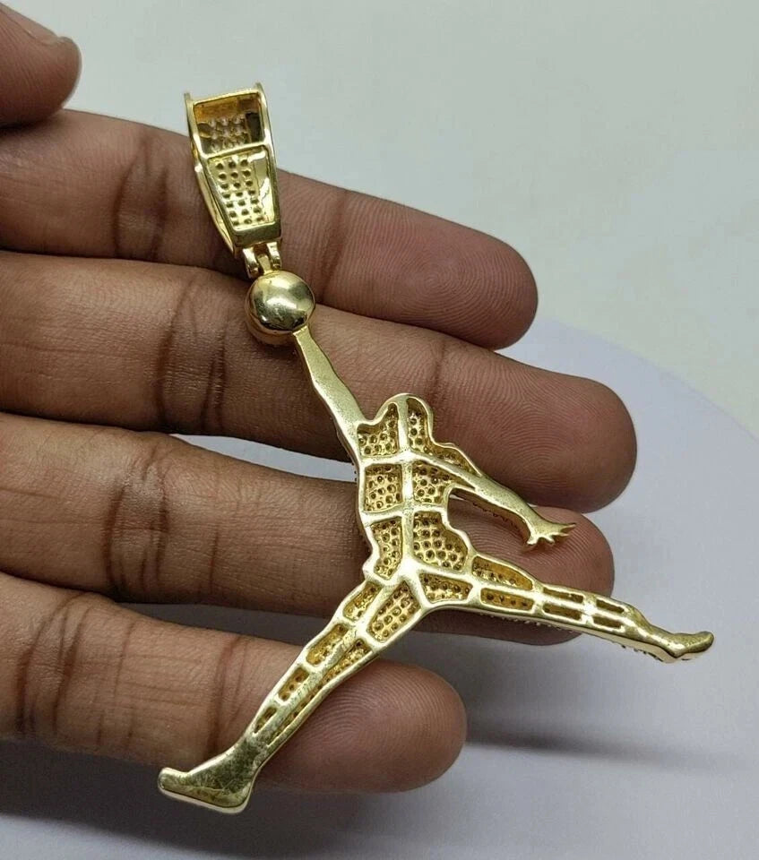 Iced out sports jewelry necklace


