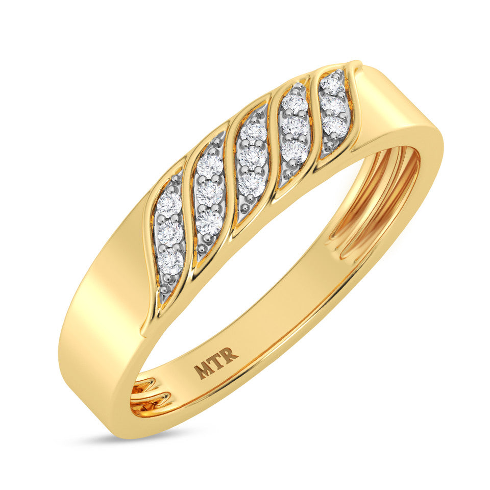 Luxury moissanite trio ring set
