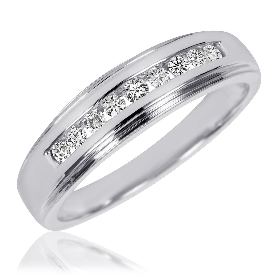 Moissanite Engagement Ring Set