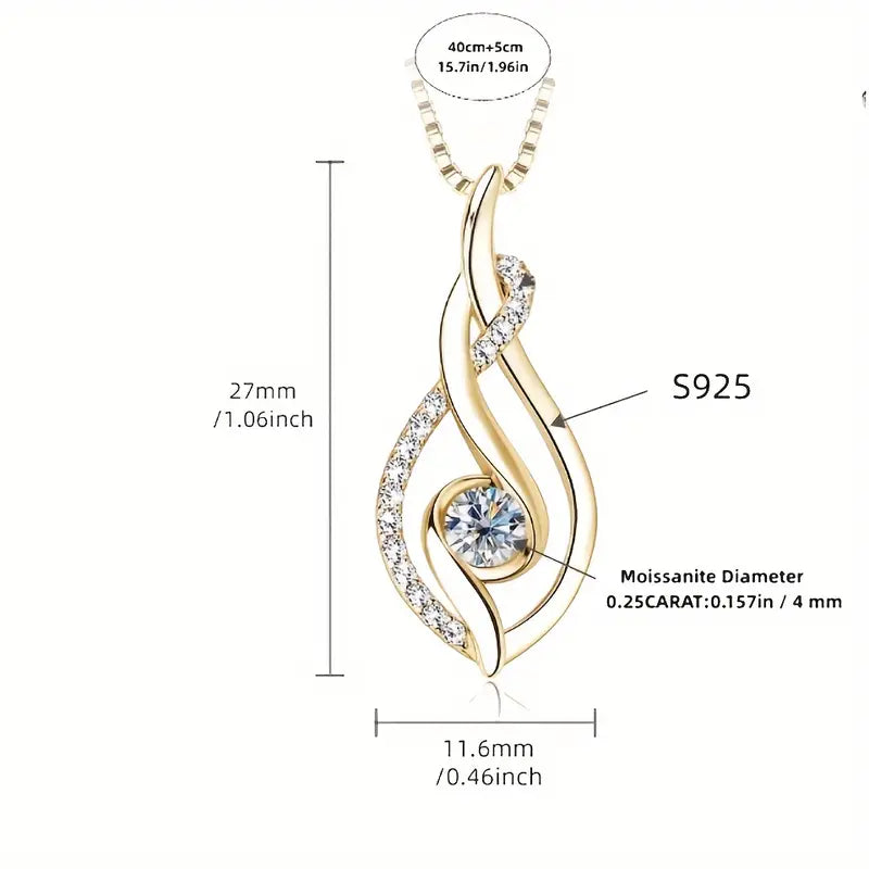 Moissanite Pendant for Women