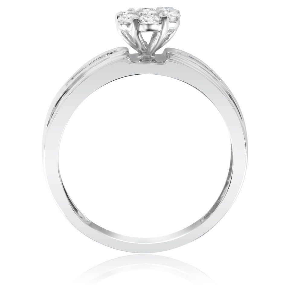 Moissanite Trio Bridal Ring Set