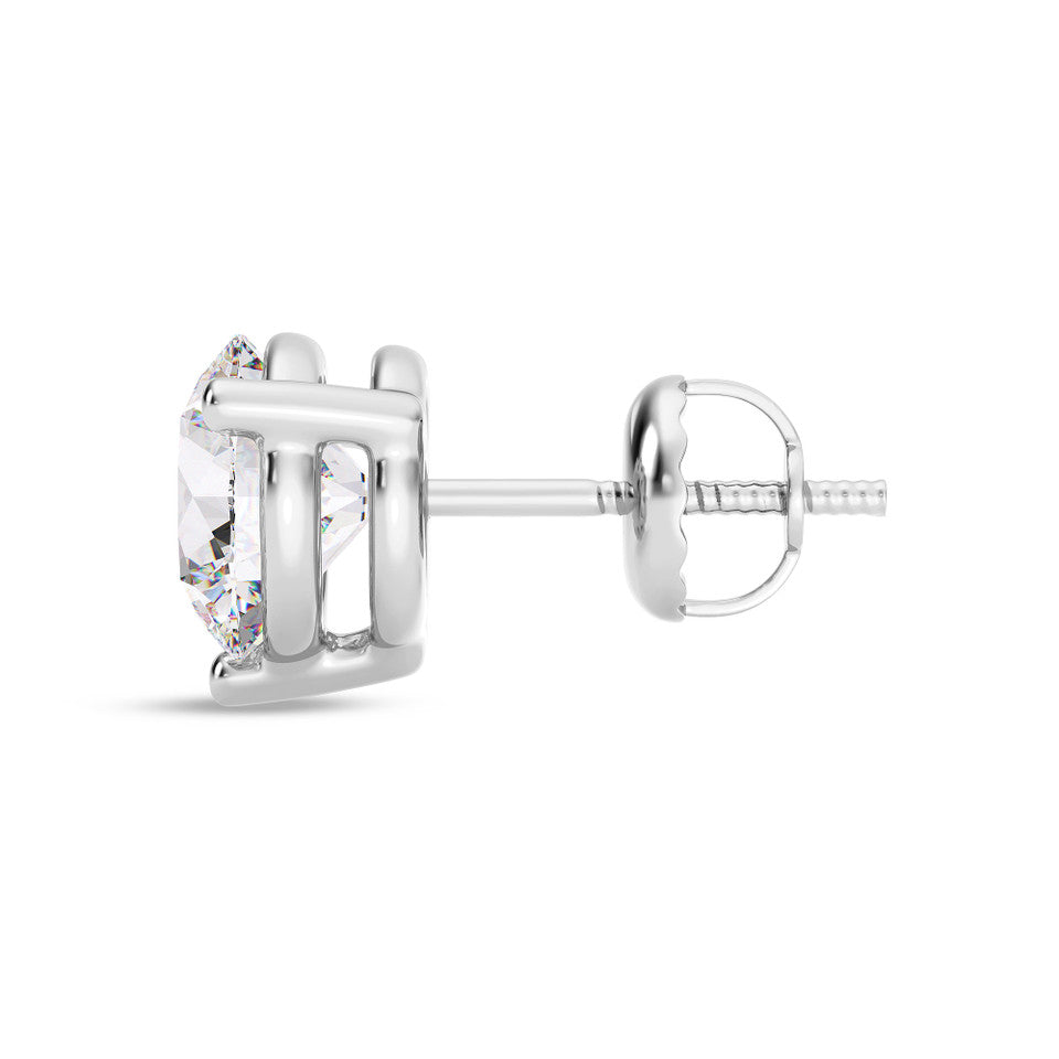 Moissanite diamond alternative stud earrings