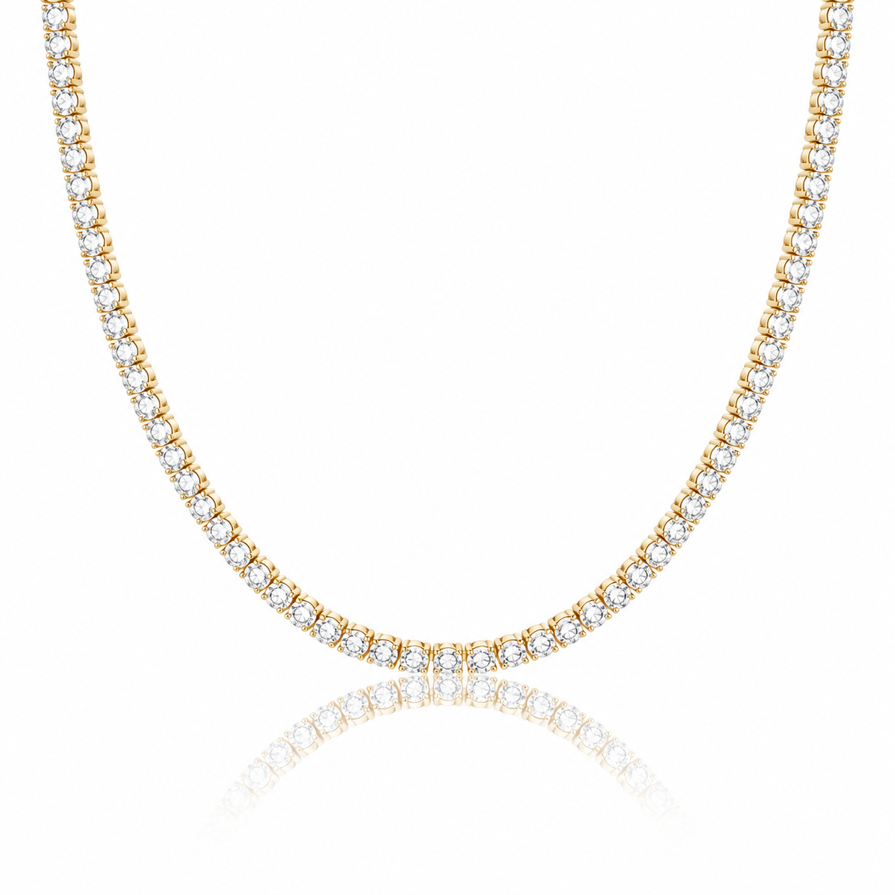 Moissanite tennis necklace for men