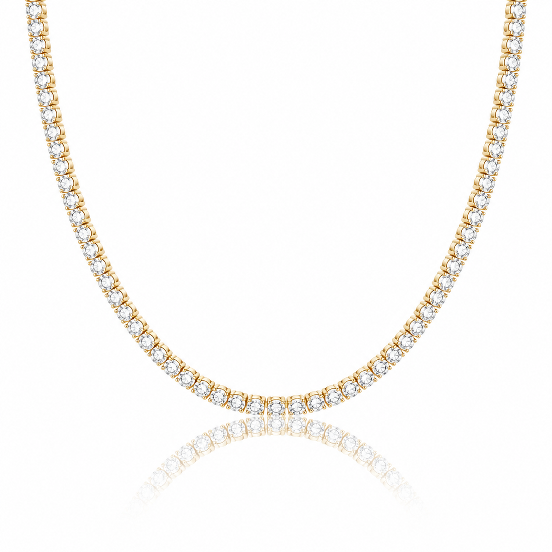 Moissanite tennis necklace for men