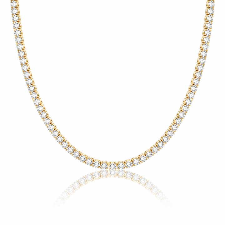Moissanite tennis necklace for men