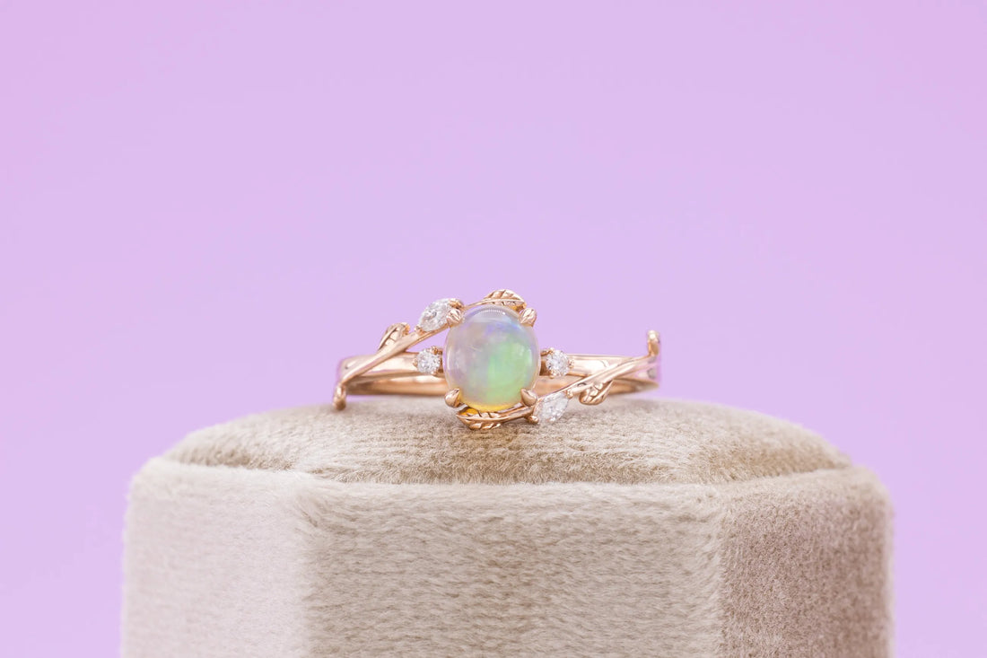 Oval Opal Engagement Ring