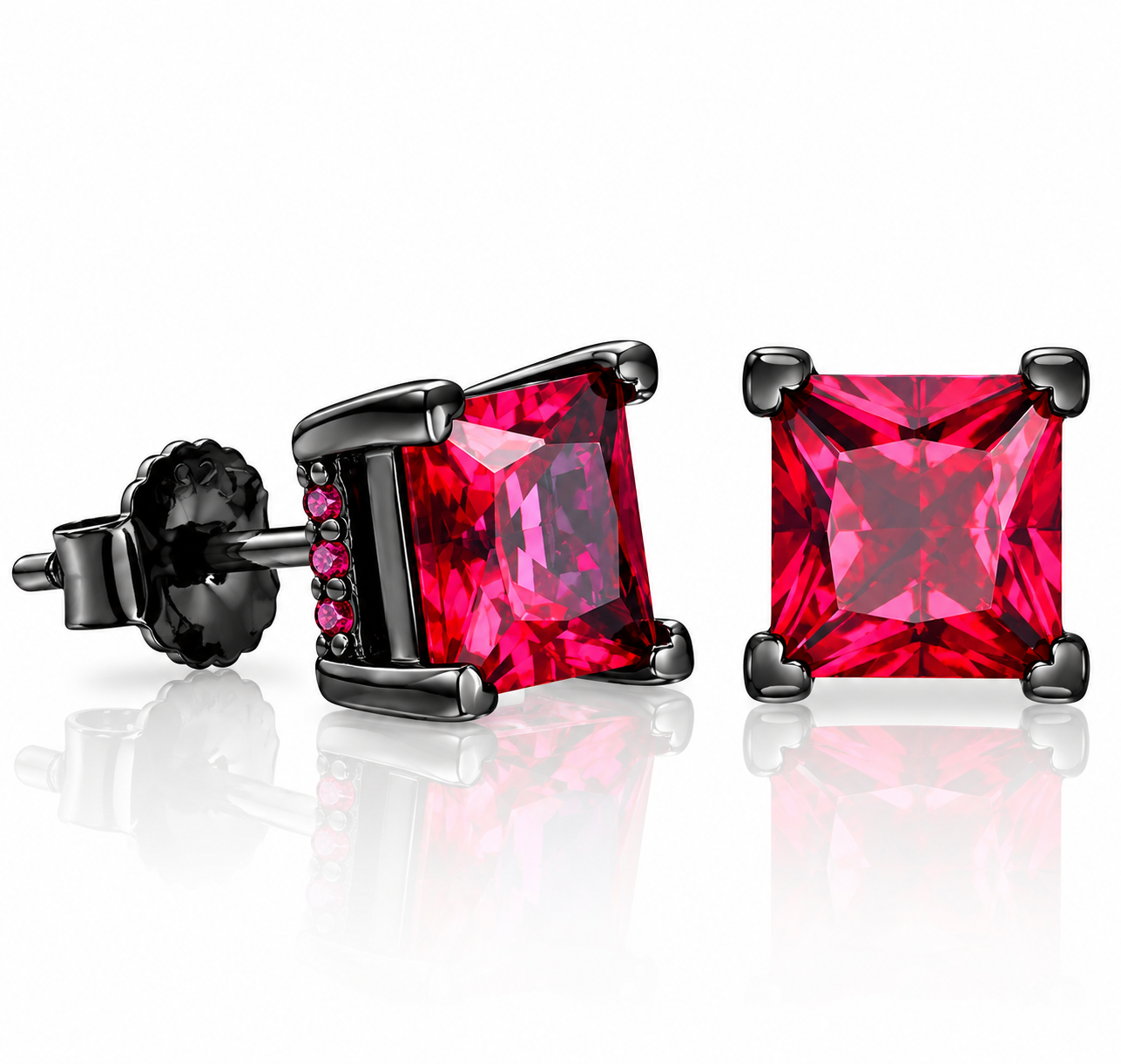 Princess_Cut_Ruby_Stud_Earrings