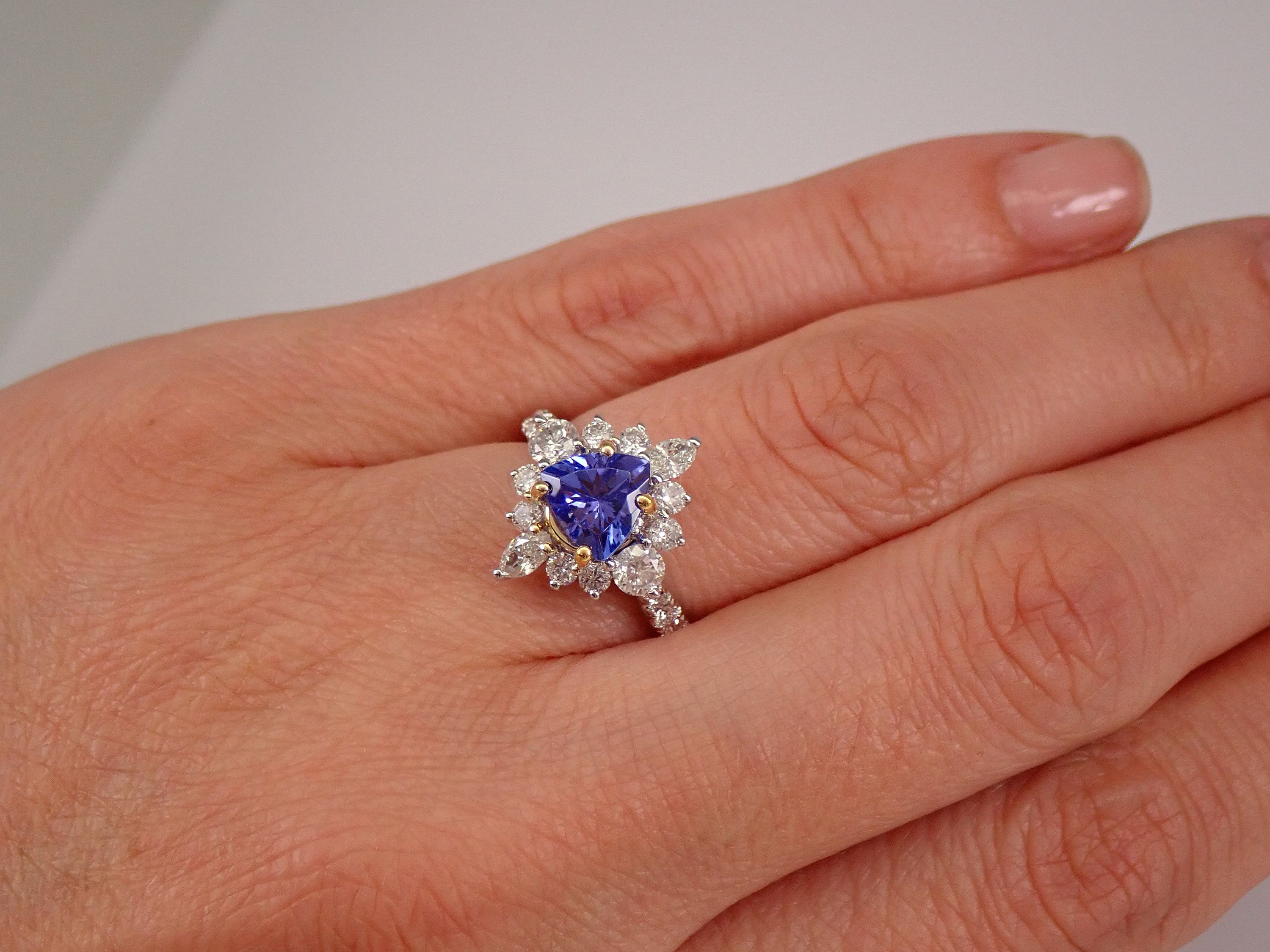 Romantic Sapphire Heart Ring