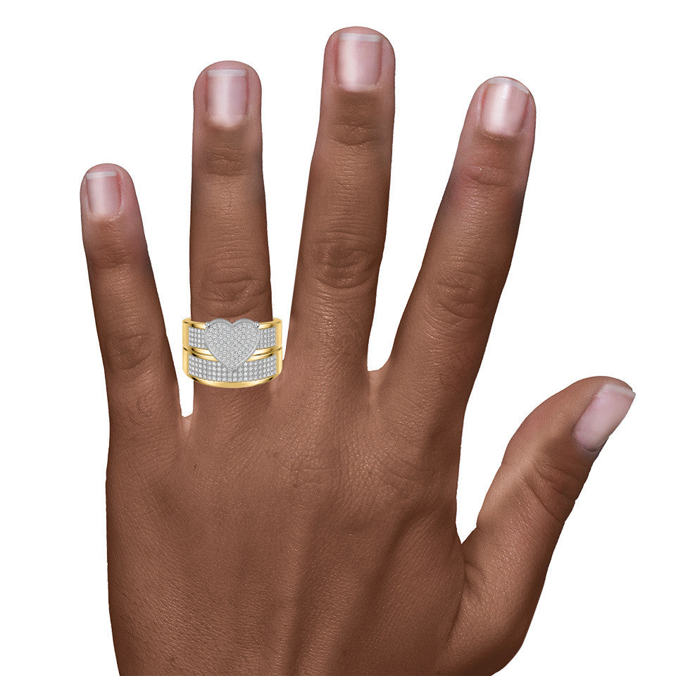 Romantic moissanite jewelry set for her