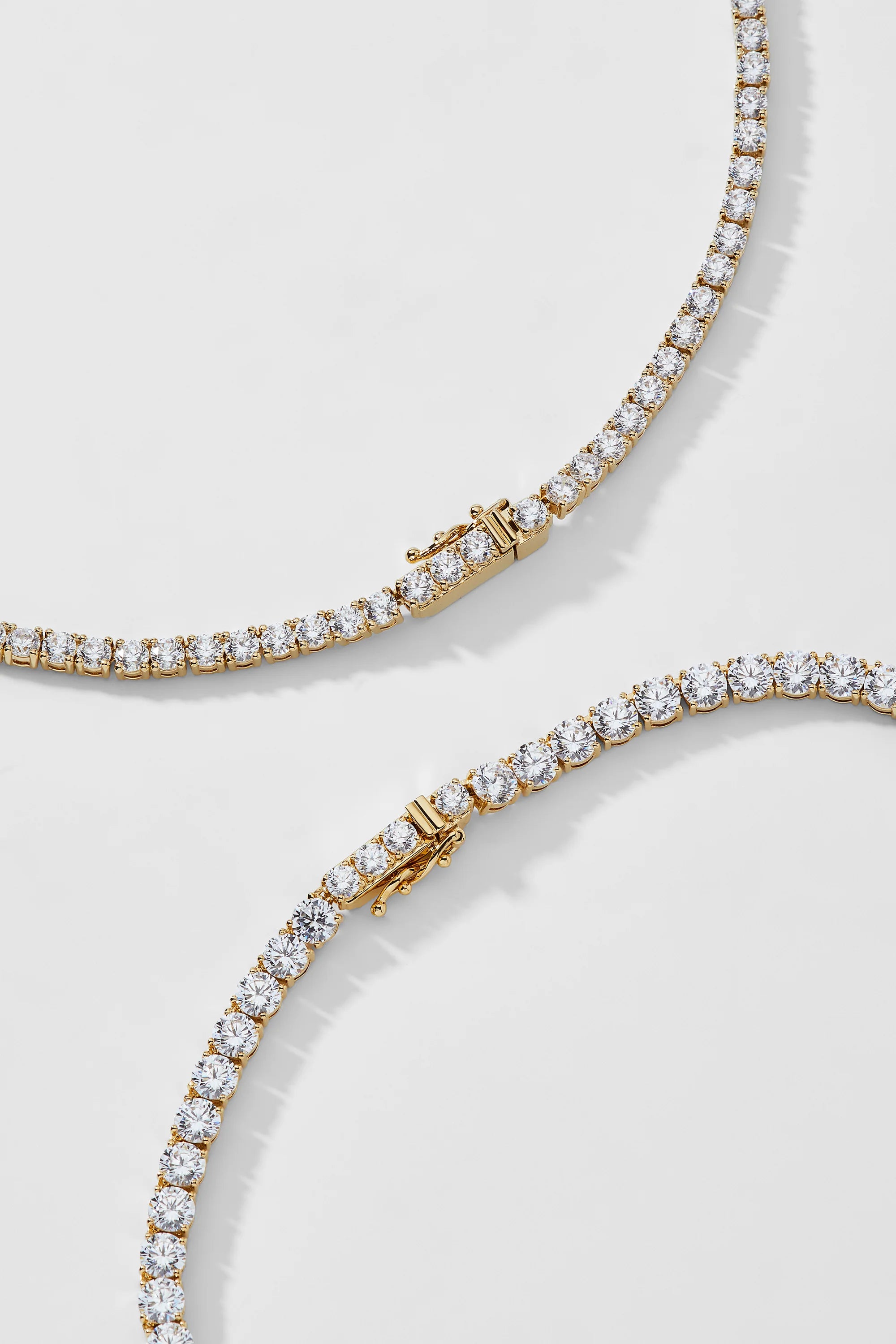 Round Cut Moissanite Eternity Chain