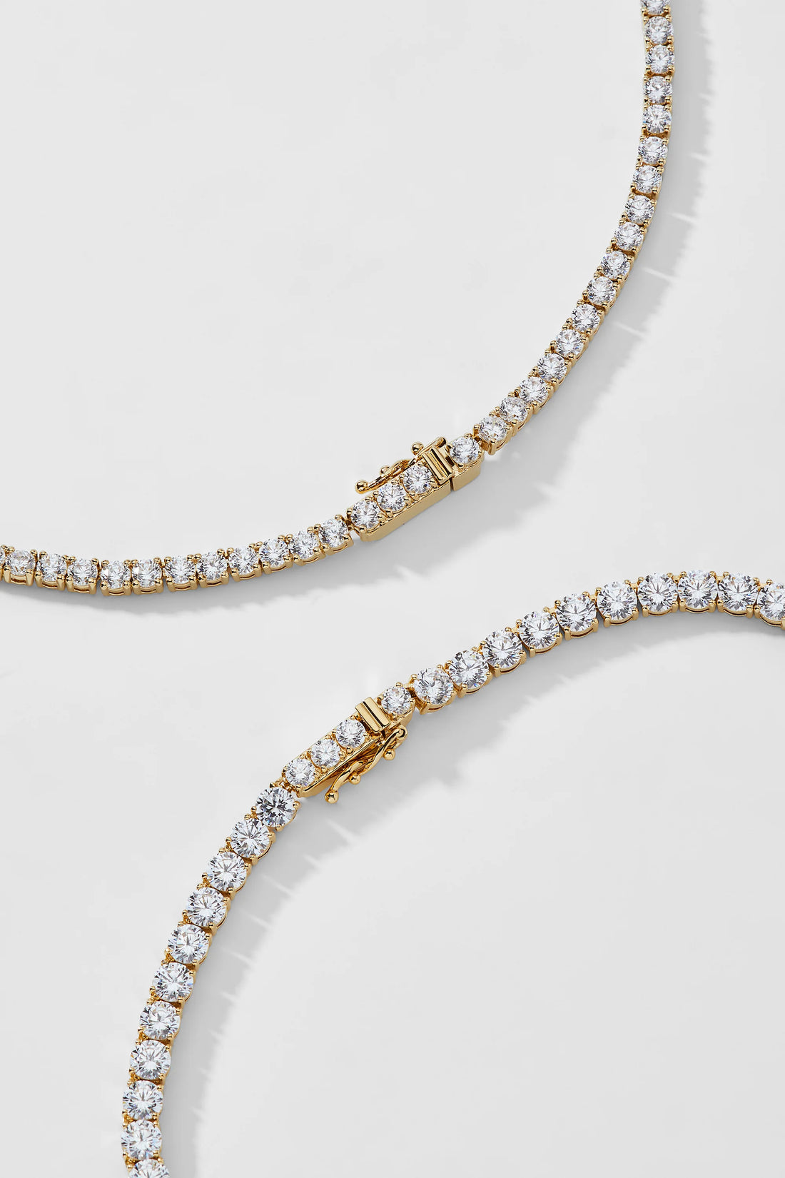 Round Cut Moissanite Eternity Chain