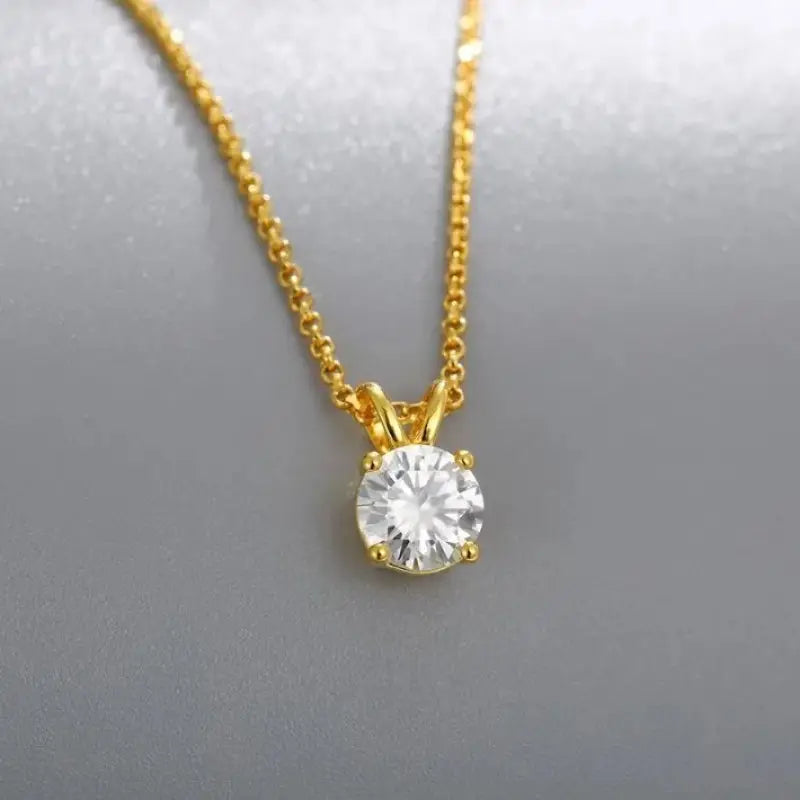 Round Diamond Solitaire Pendant