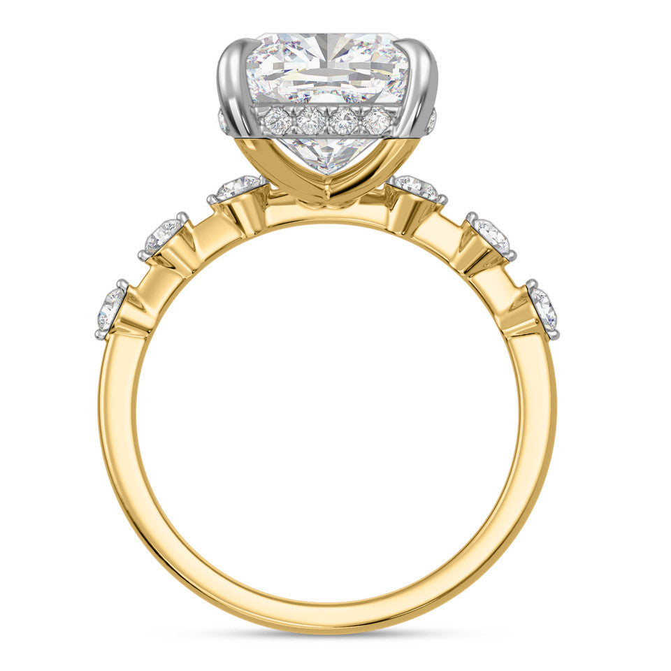 Solitaire Diamond Trio Ring Set
