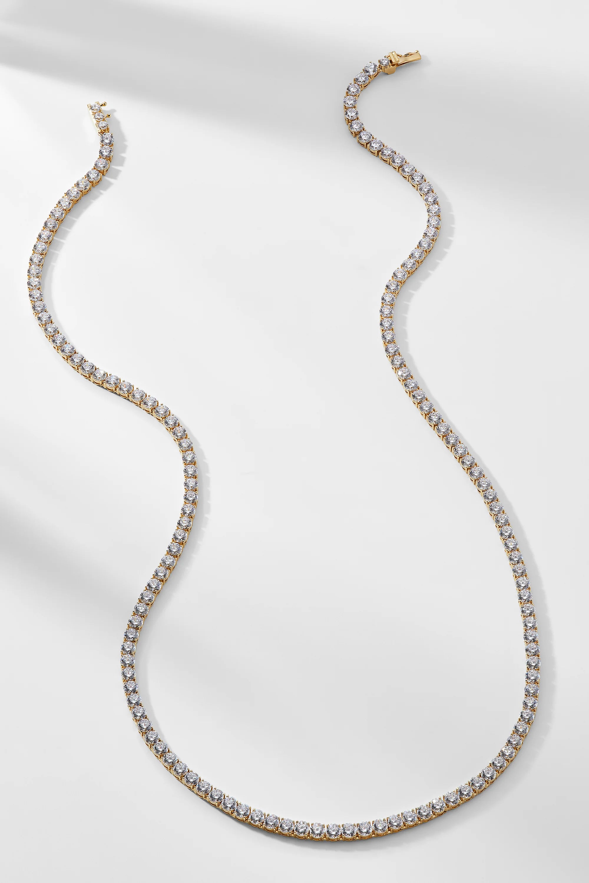 Sparkling Moissanite Eternity Necklace