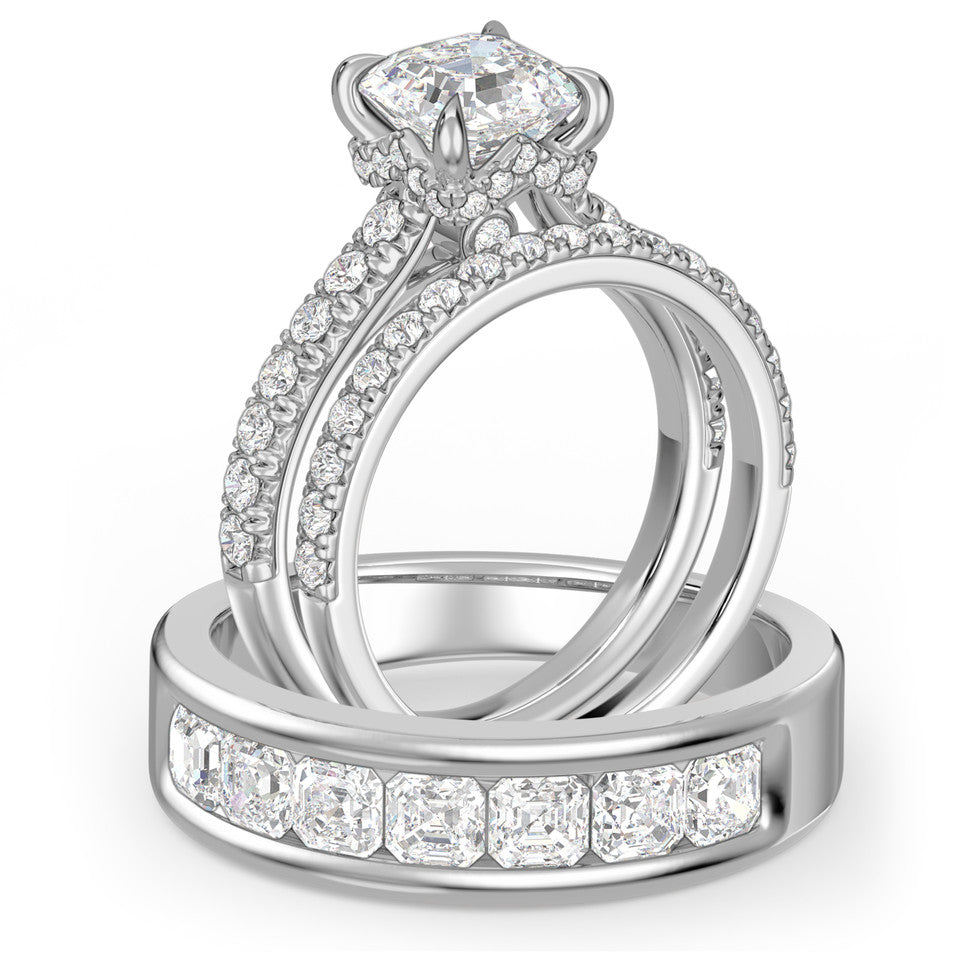 Stackable Diamond Bridal Rings