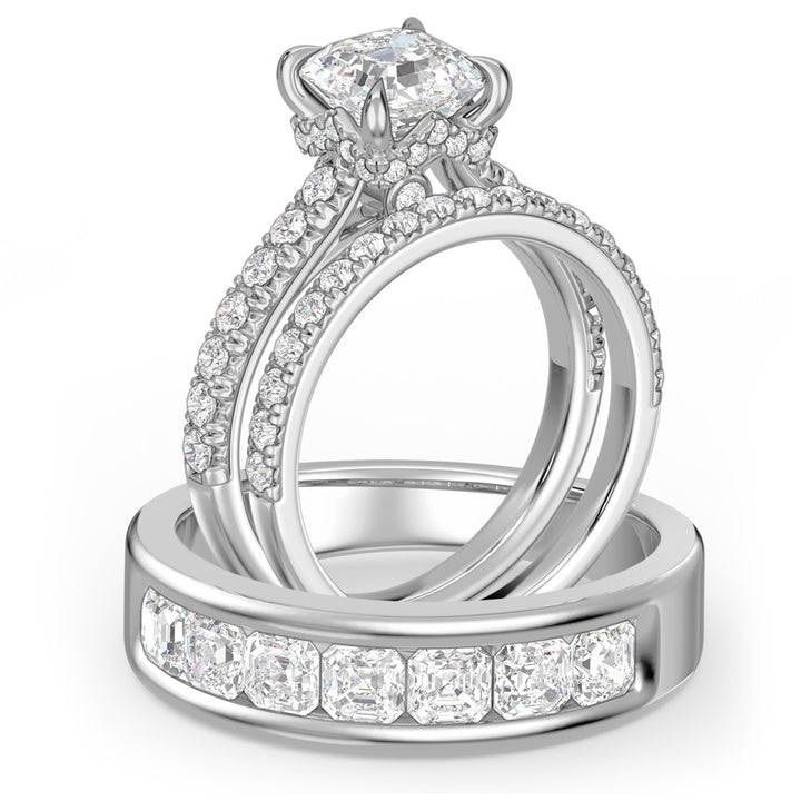 Stackable Diamond Bridal Rings