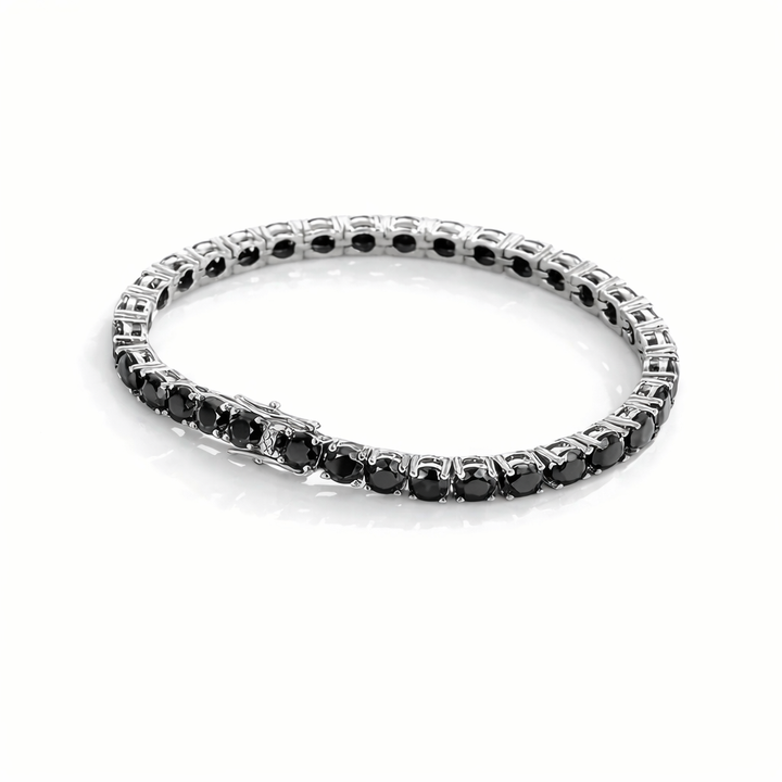 black diamond unisex tennis bracelet