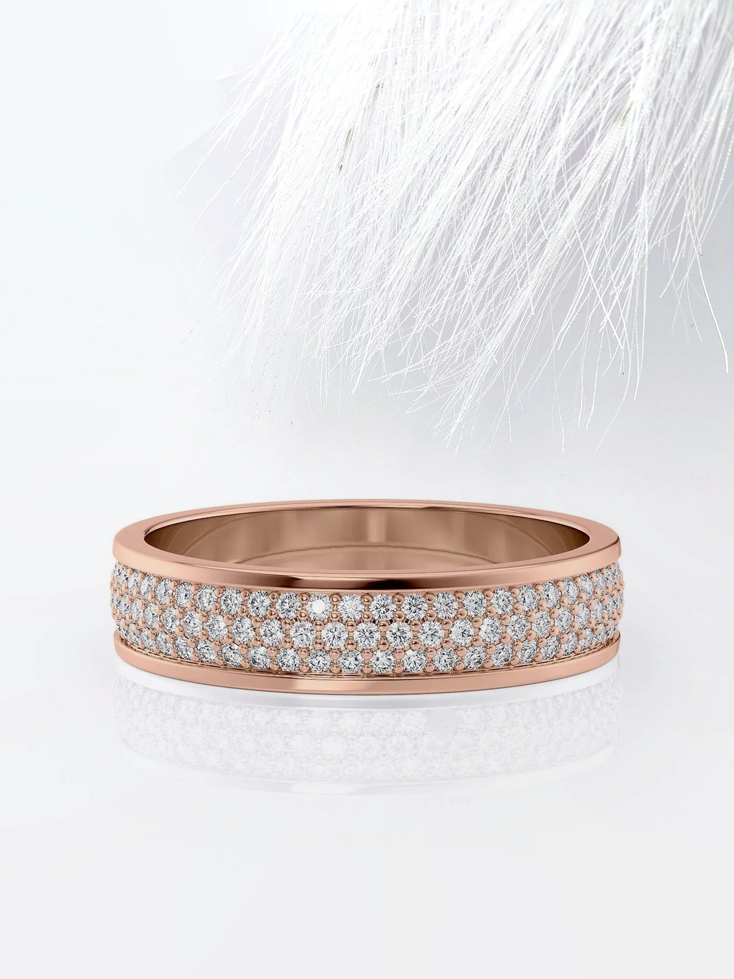 cluster style wedding ring