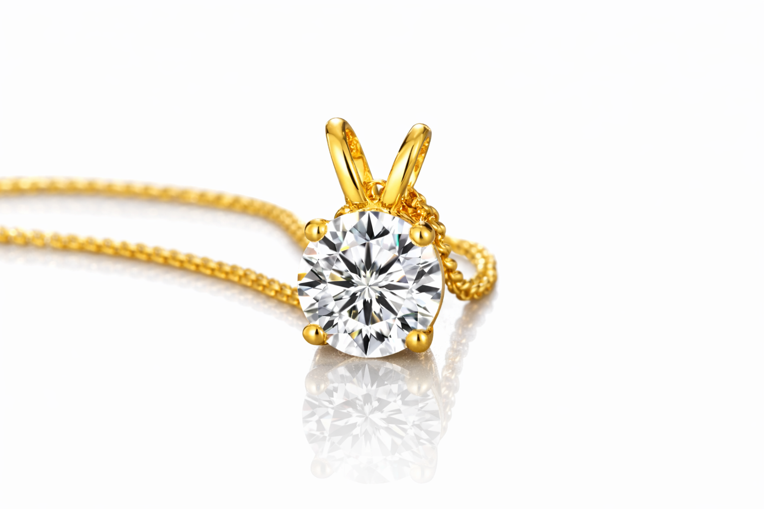 diamond solitaire pendant for her