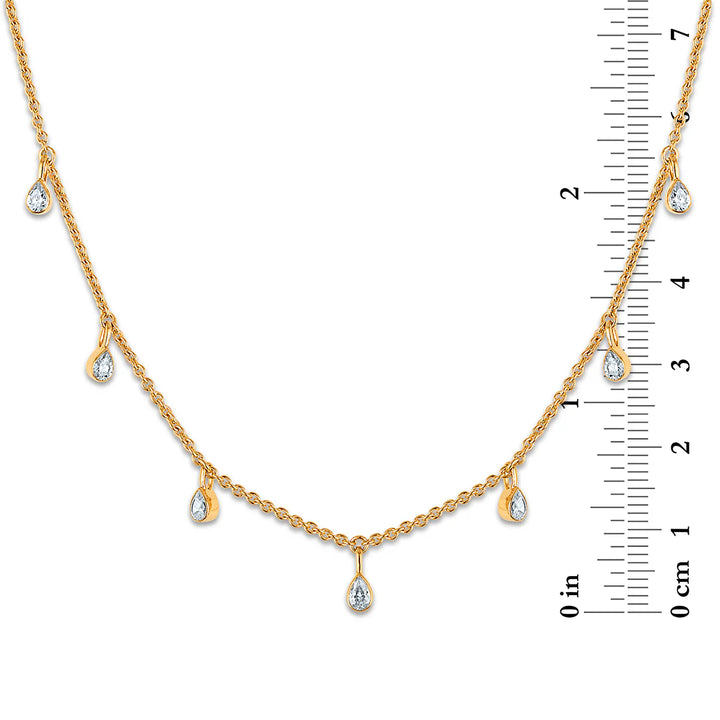 “elegant diamond drop necklace fine jewelry”