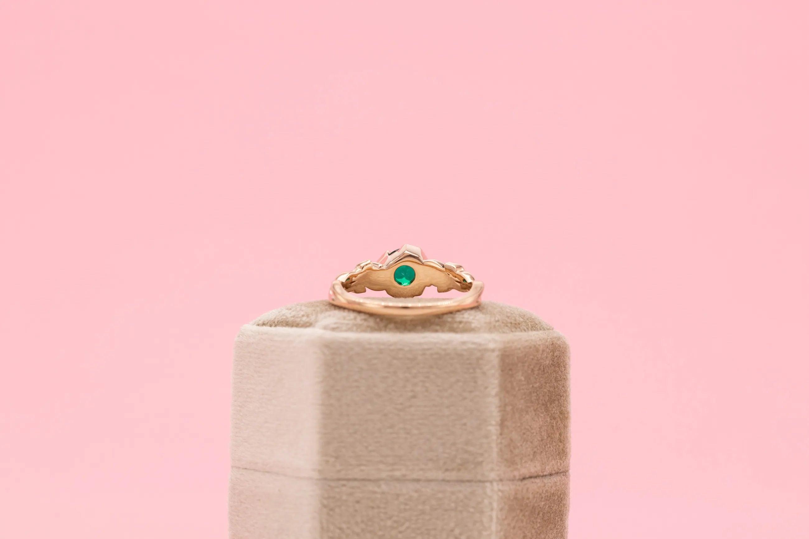 emerald gemstone ring unique design