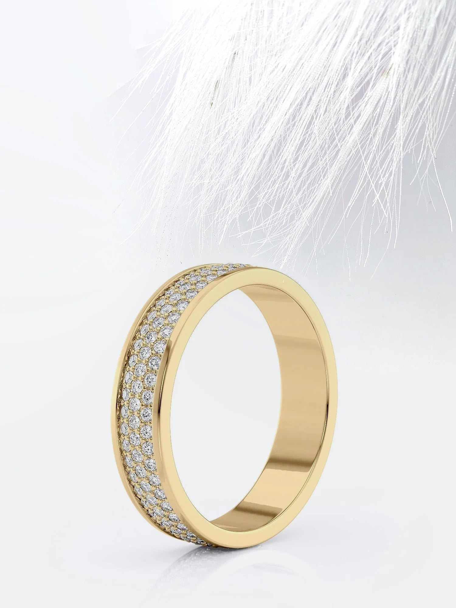 eternity diamond band for men