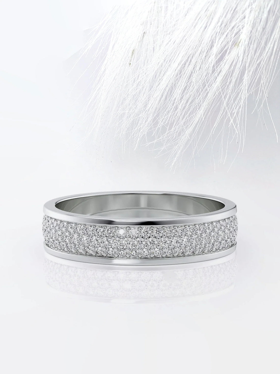 full diamond eternity ring men