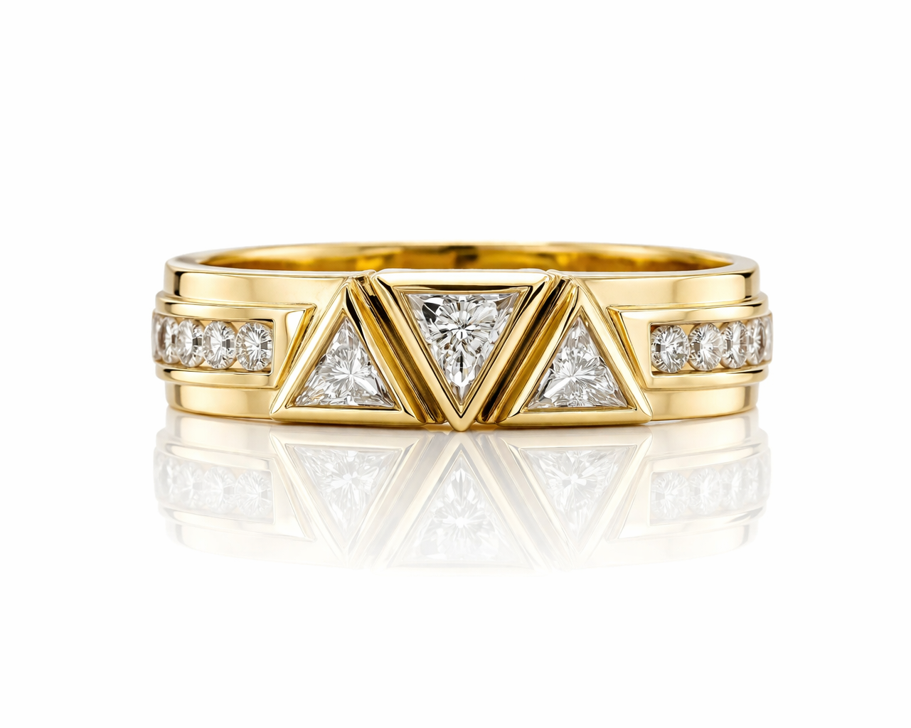 golden pyramid statement band