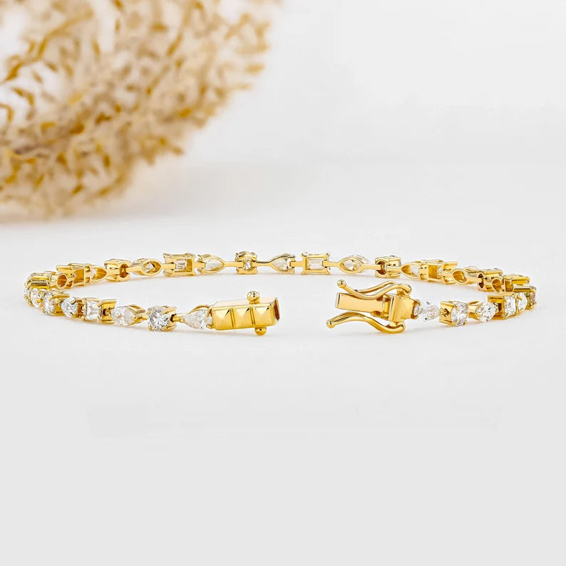 luxury mixed diamond bracelet