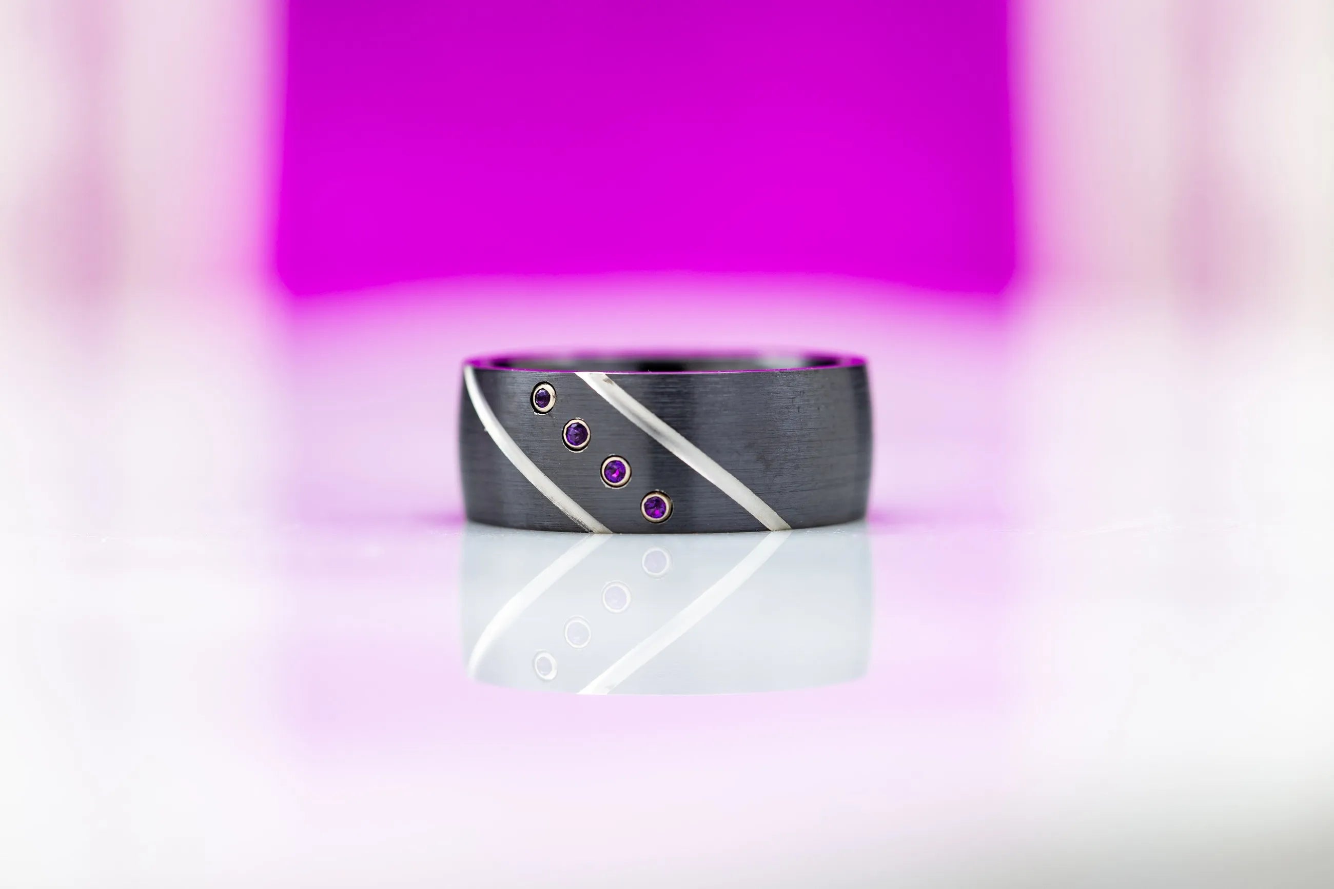 mens amethyst wedding band
