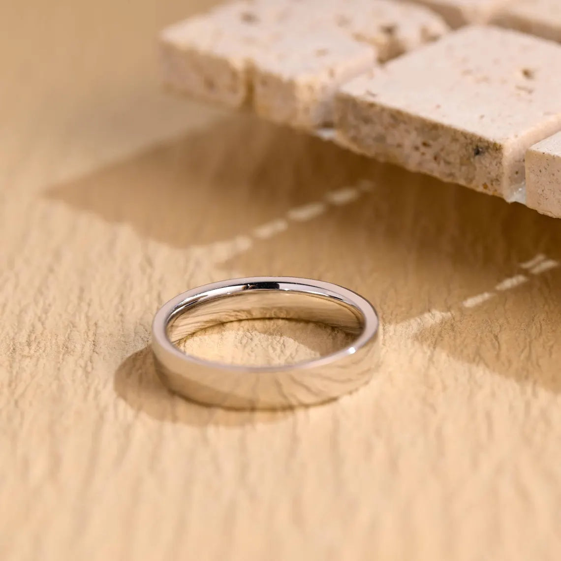 minimalist diamond band