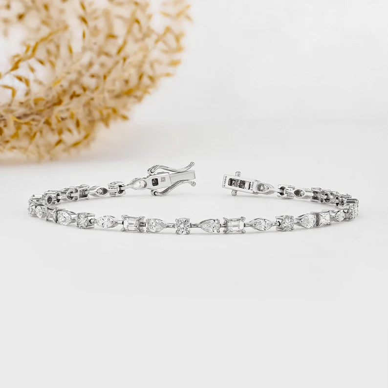 mixed cut bracelet