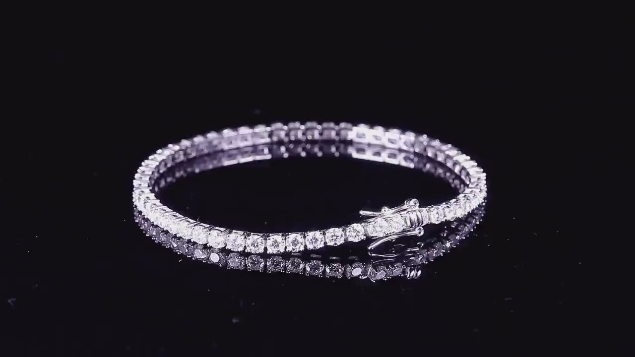 Unisex Diamond Tennis Bracelet – Classic Luxury for Him & Her