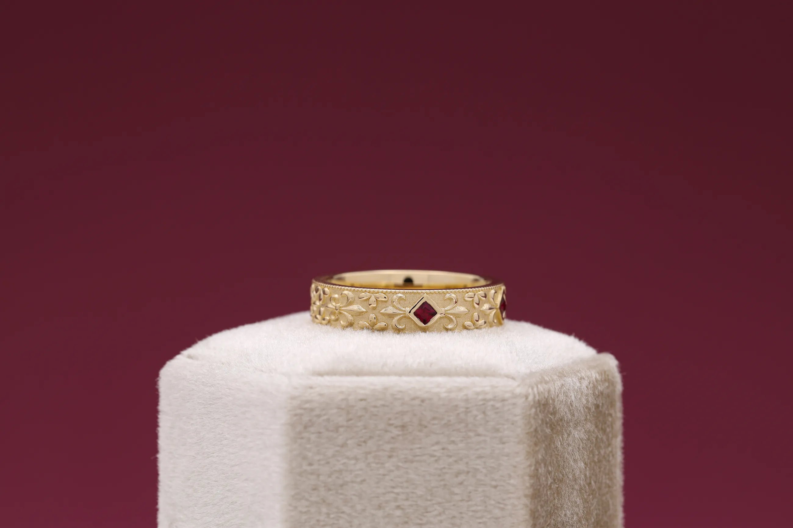 ruby anniversary ring unisex