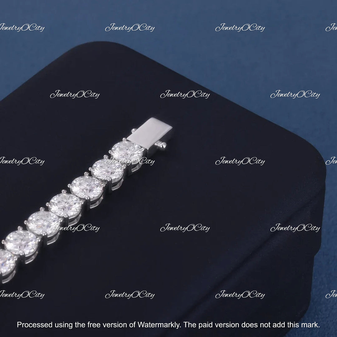 Tanzanite Zircon Tennis Bracelet in Platinum Over Sterling Silver 8 Inch… |  Womens jewelry bracelets, Tennis bracelet, Women jewelry