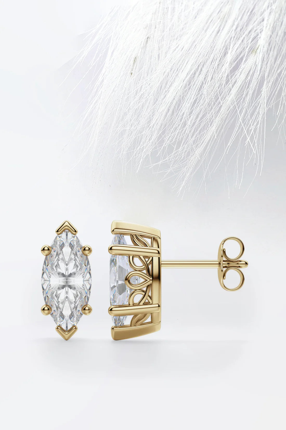 solitaire diamond earrings for her